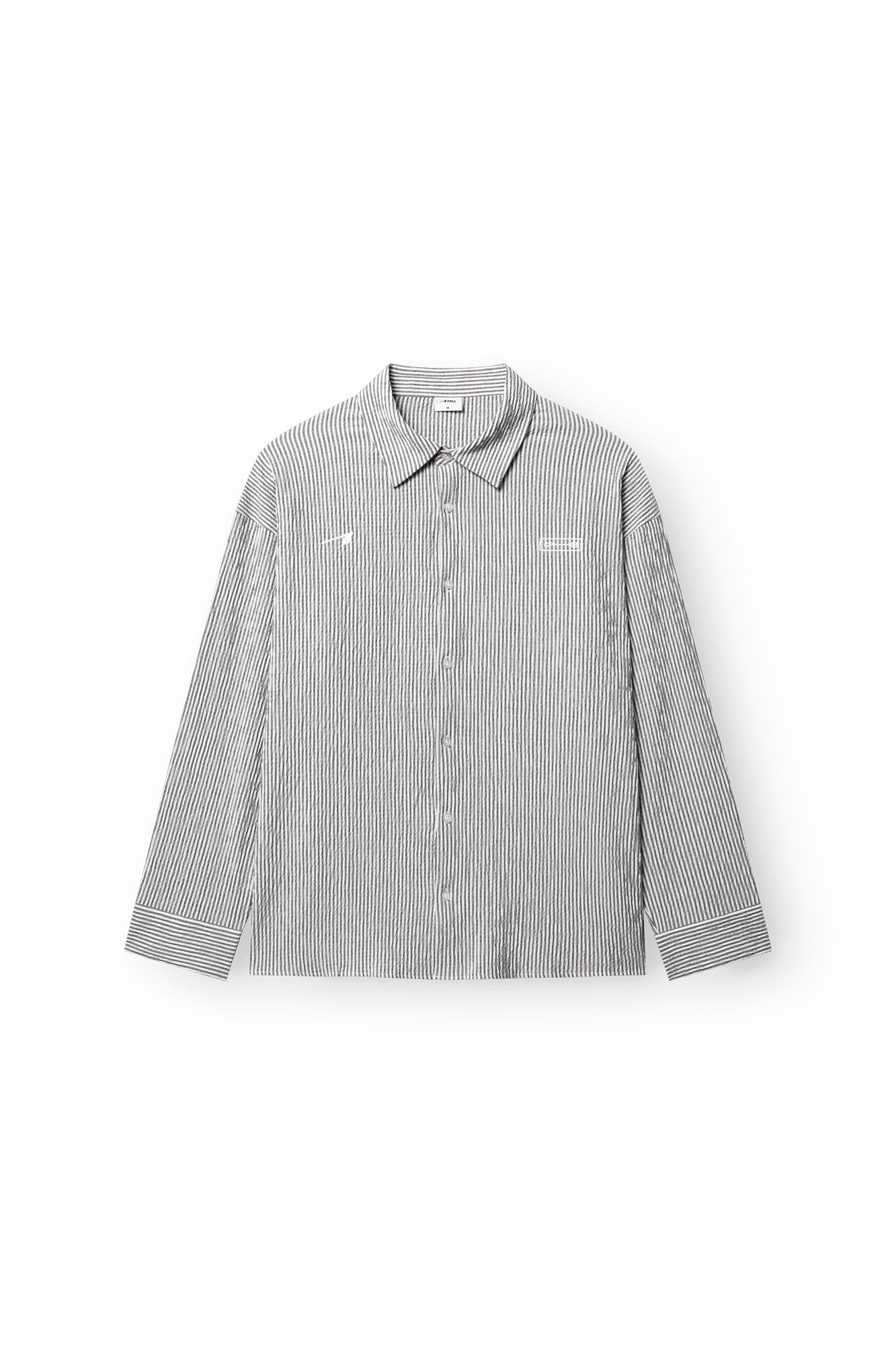 ARKK Apparel ARKK Logo Seersucker Shirt | Grey Shirt